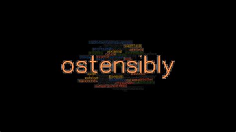 synonym ostensibly|Ostensibly Definition & Meaning .